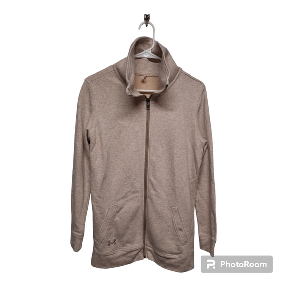Under Armour Womens Terry Traveler Full Zip Jacket Small - Picture 1 of 7